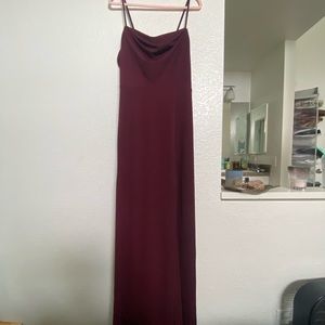 Birdy Grey cowl neck bridesmaid dress size large never altered